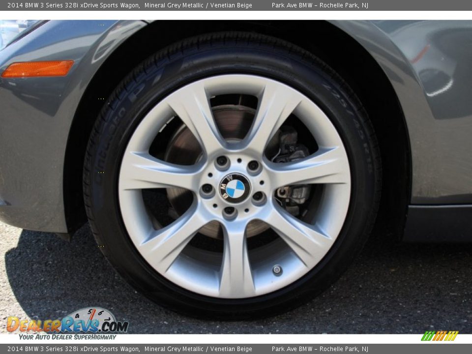 2014 BMW 3 Series 328i xDrive Sports Wagon Mineral Grey Metallic / Venetian Beige Photo #33