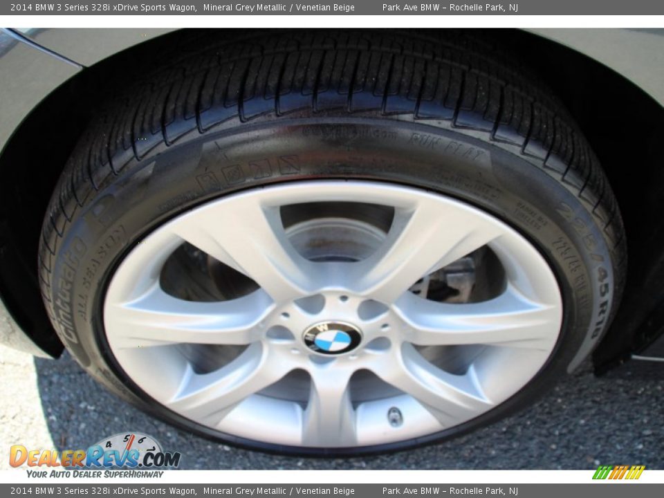 2014 BMW 3 Series 328i xDrive Sports Wagon Mineral Grey Metallic / Venetian Beige Photo #34