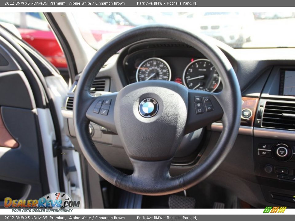 2012 BMW X5 xDrive35i Premium Alpine White / Cinnamon Brown Photo #19