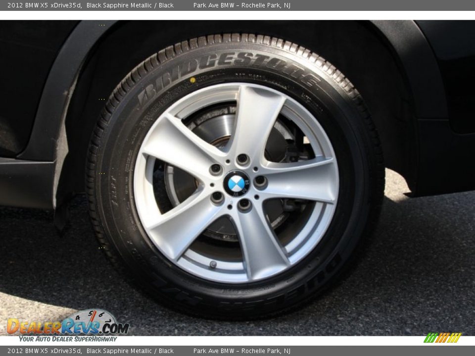 2012 BMW X5 xDrive35d Black Sapphire Metallic / Black Photo #34