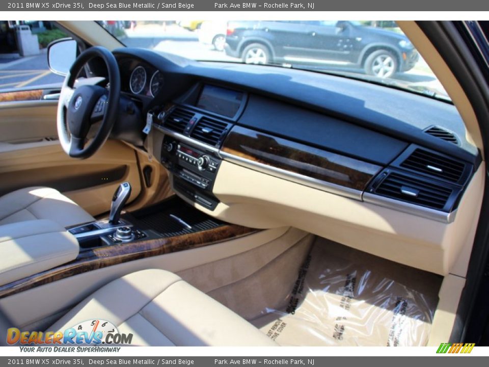 2011 BMW X5 xDrive 35i Deep Sea Blue Metallic / Sand Beige Photo #29