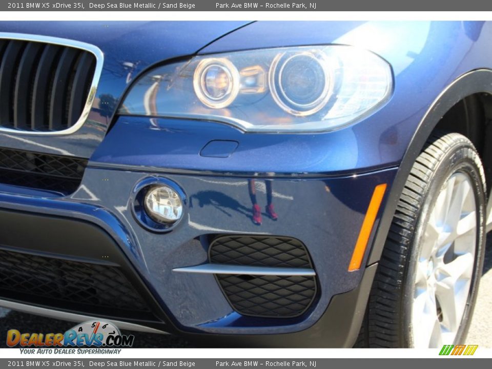 2011 BMW X5 xDrive 35i Deep Sea Blue Metallic / Sand Beige Photo #33