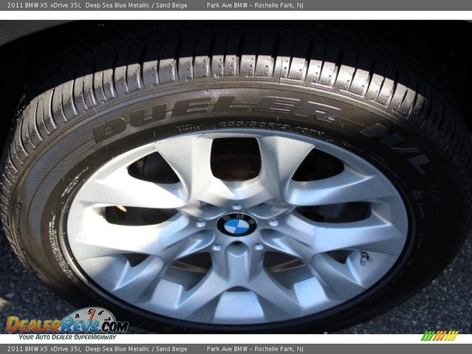 2011 BMW X5 xDrive 35i Deep Sea Blue Metallic / Sand Beige Photo #35