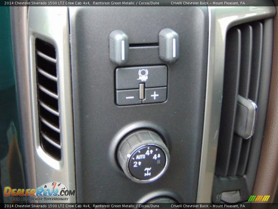 2014 Chevrolet Silverado 1500 LTZ Crew Cab 4x4 Rainforest Green Metallic / Cocoa/Dune Photo #10