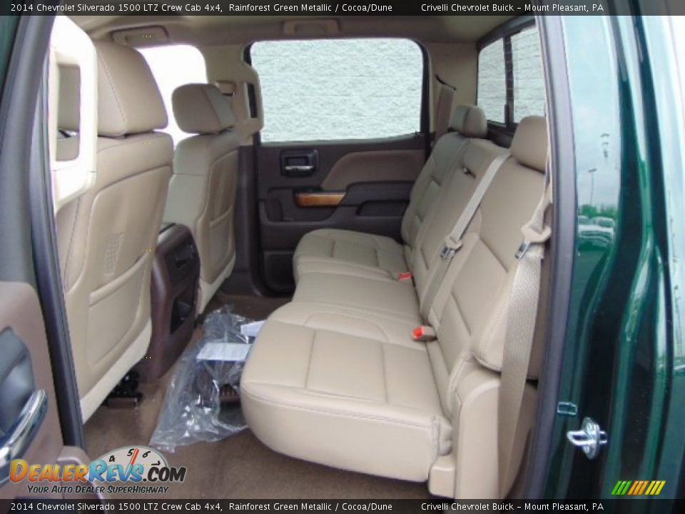 2014 Chevrolet Silverado 1500 LTZ Crew Cab 4x4 Rainforest Green Metallic / Cocoa/Dune Photo #22