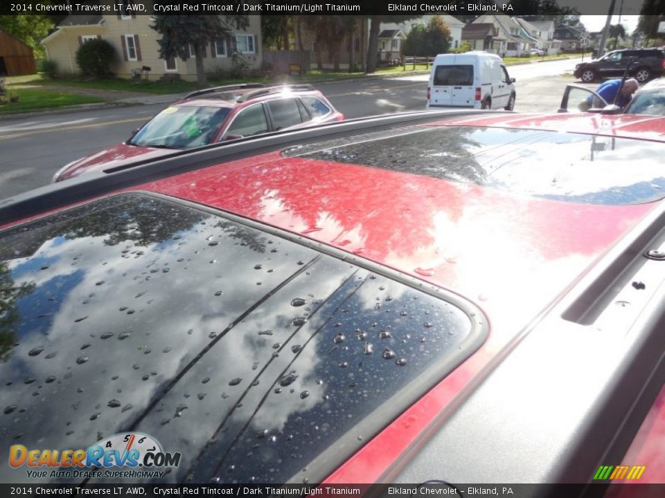 2014 Chevrolet Traverse LT AWD Crystal Red Tintcoat / Dark Titanium/Light Titanium Photo #12
