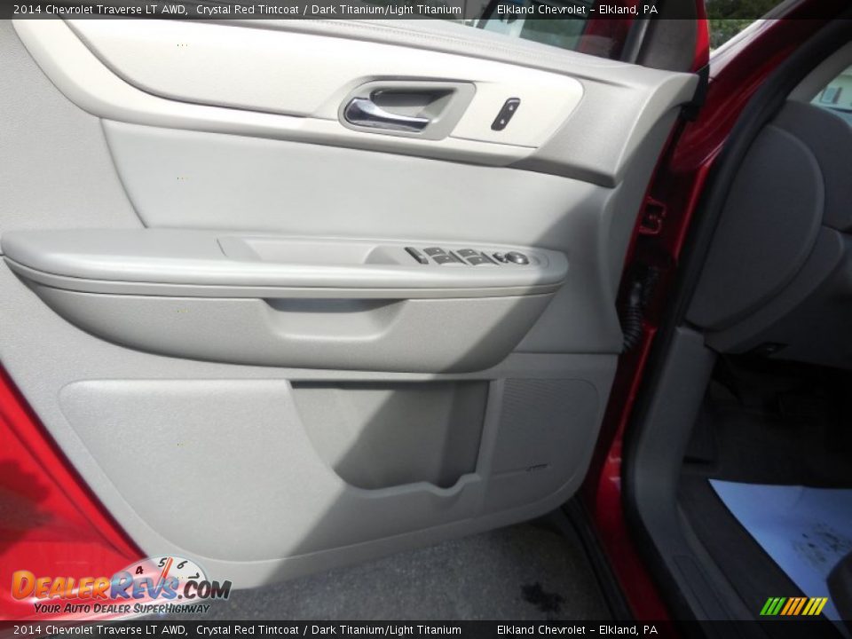 2014 Chevrolet Traverse LT AWD Crystal Red Tintcoat / Dark Titanium/Light Titanium Photo #14