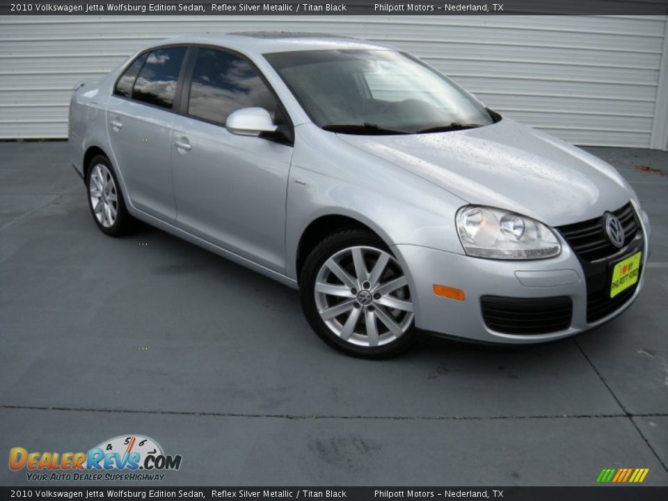 2010 Volkswagen Jetta Wolfsburg Edition Sedan Reflex Silver Metallic / Titan Black Photo #1