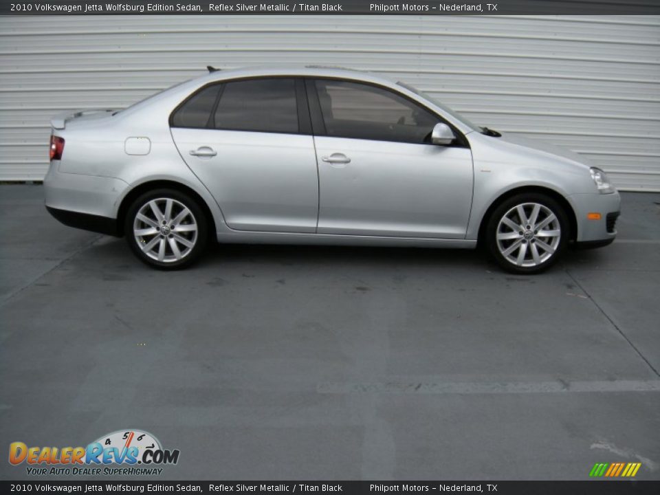 2010 Volkswagen Jetta Wolfsburg Edition Sedan Reflex Silver Metallic / Titan Black Photo #8