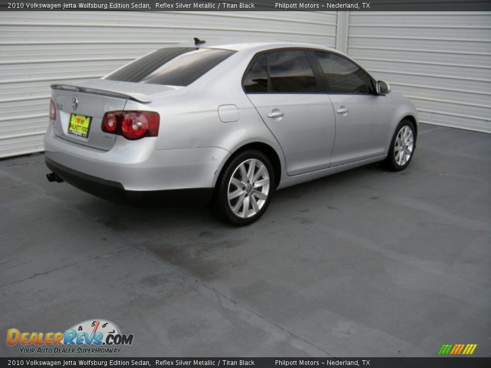 2010 Volkswagen Jetta Wolfsburg Edition Sedan Reflex Silver Metallic / Titan Black Photo #9