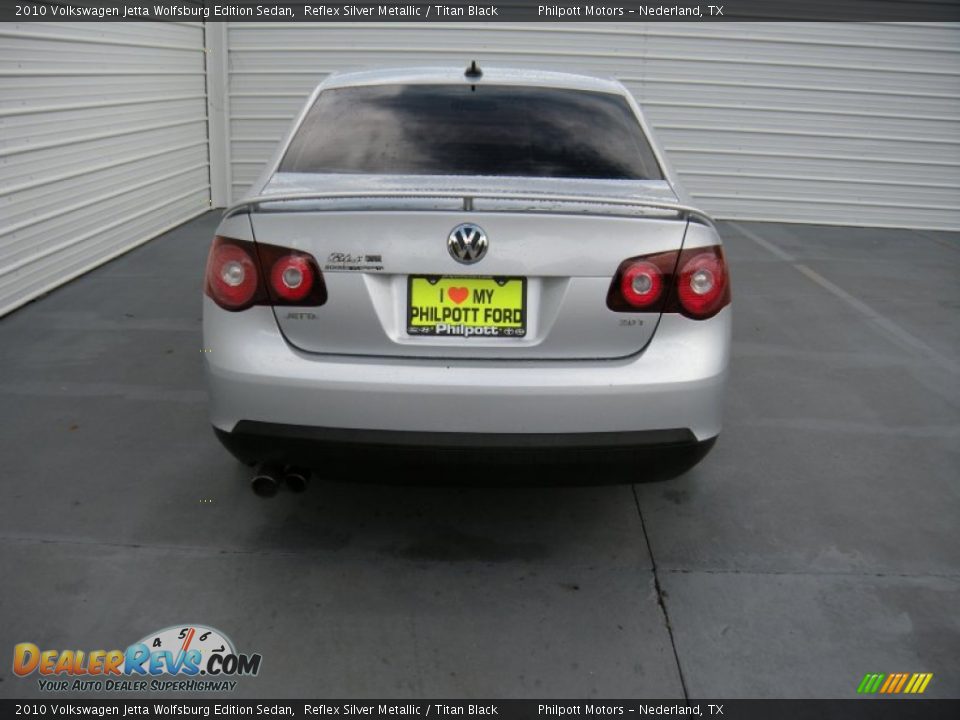 2010 Volkswagen Jetta Wolfsburg Edition Sedan Reflex Silver Metallic / Titan Black Photo #10