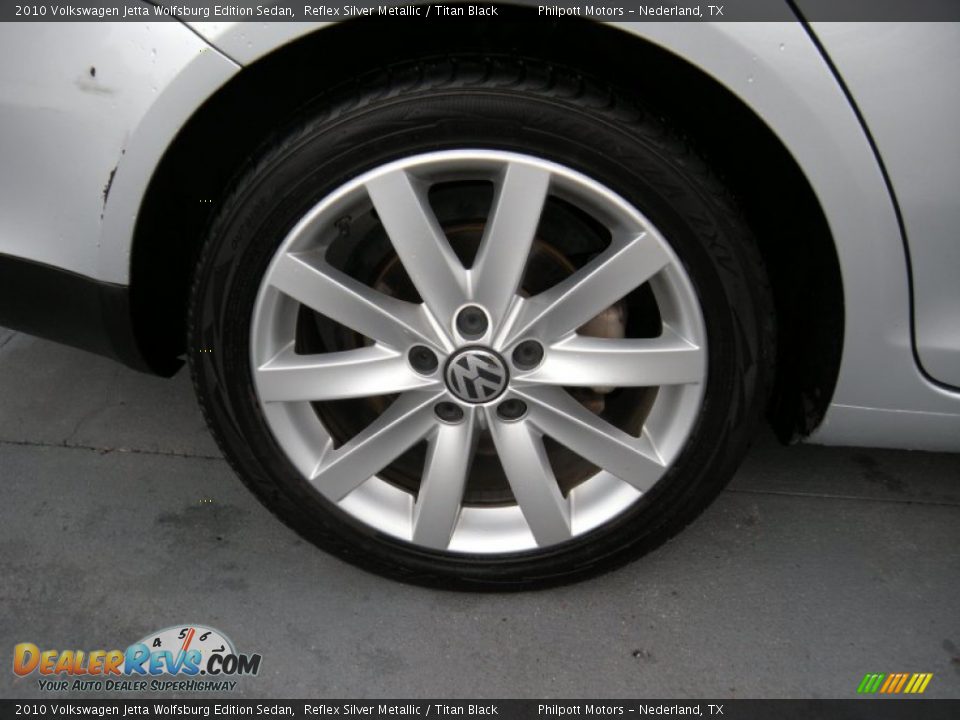 2010 Volkswagen Jetta Wolfsburg Edition Sedan Reflex Silver Metallic / Titan Black Photo #23