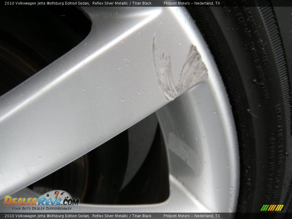 2010 Volkswagen Jetta Wolfsburg Edition Sedan Reflex Silver Metallic / Titan Black Photo #28
