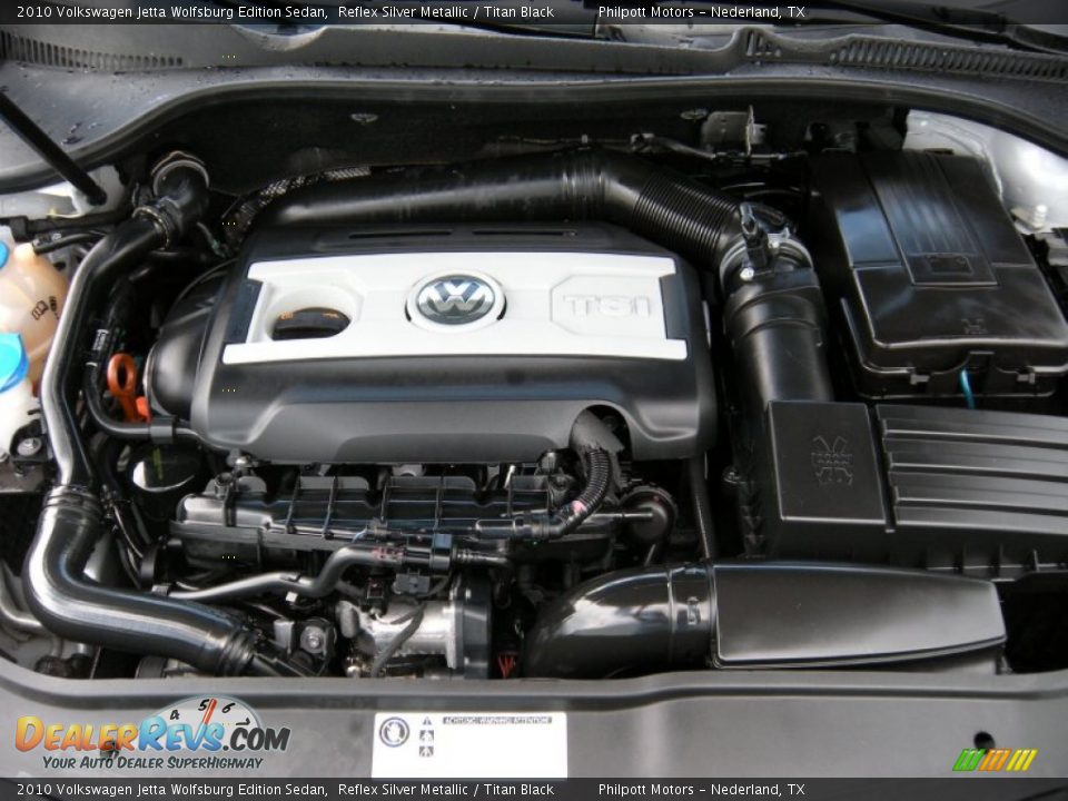 2010 Volkswagen Jetta Wolfsburg Edition Sedan Reflex Silver Metallic / Titan Black Photo #31