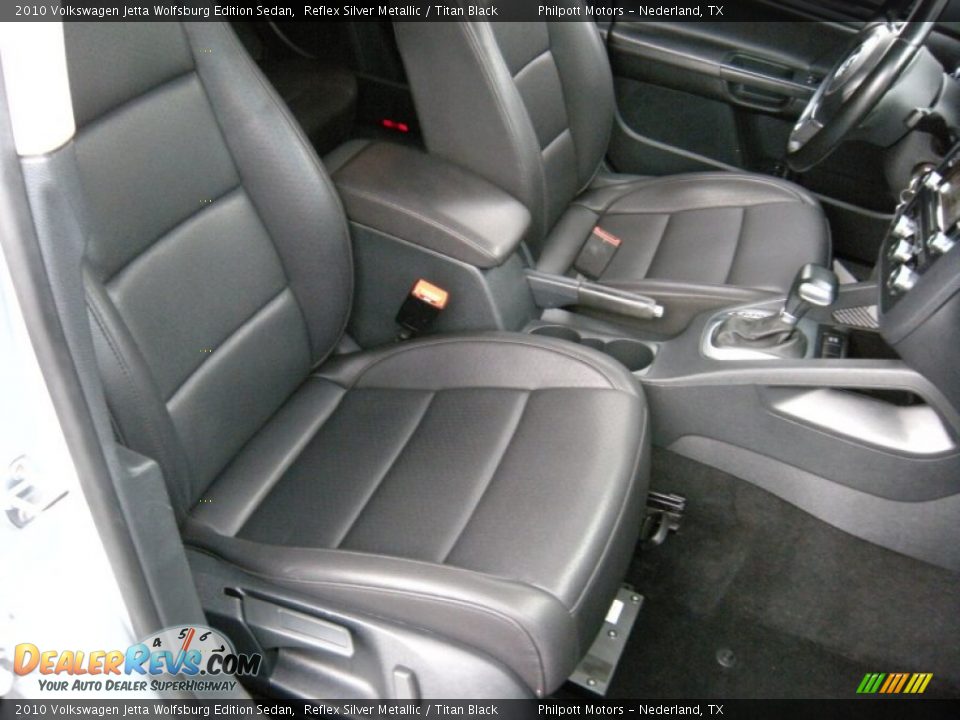 2010 Volkswagen Jetta Wolfsburg Edition Sedan Reflex Silver Metallic / Titan Black Photo #35