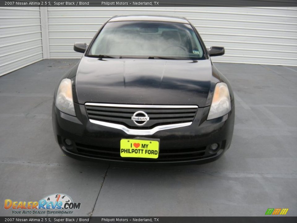 2007 Nissan Altima 2.5 S Super Black / Blond Photo #5