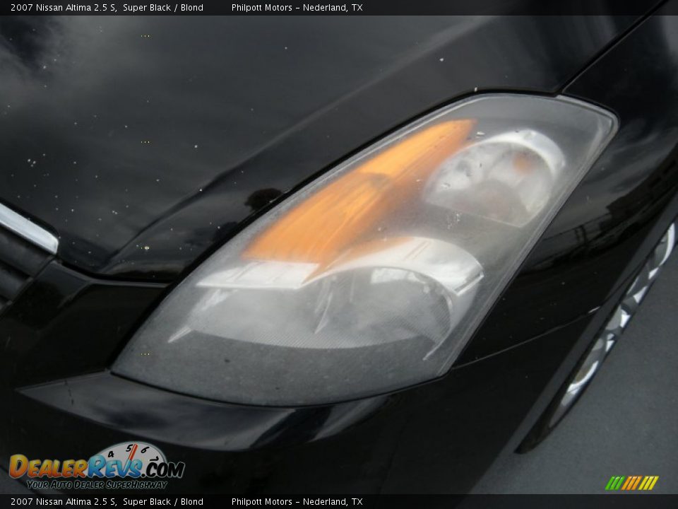 2007 Nissan Altima 2.5 S Super Black / Blond Photo #6