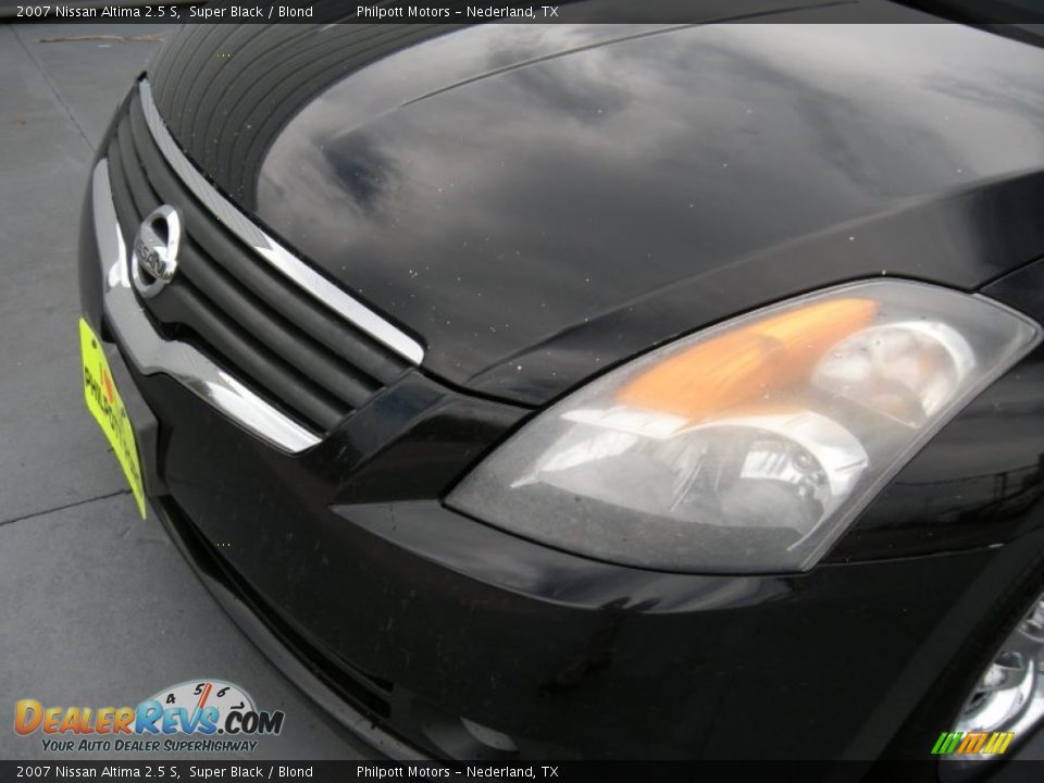 2007 Nissan Altima 2.5 S Super Black / Blond Photo #7