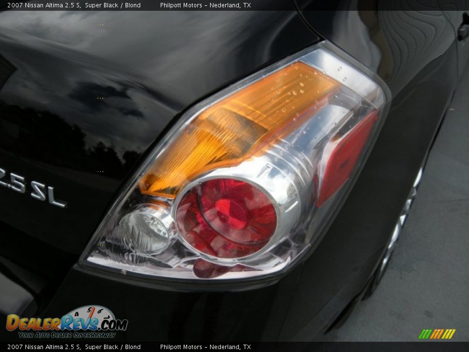 2007 Nissan Altima 2.5 S Super Black / Blond Photo #11