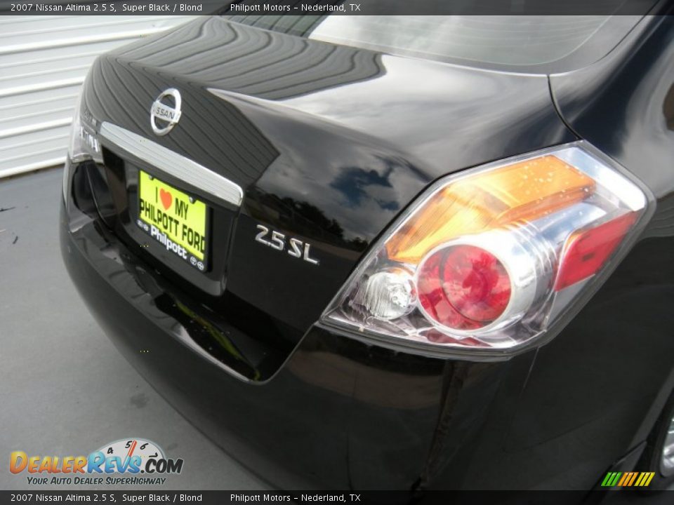 2007 Nissan Altima 2.5 S Super Black / Blond Photo #12