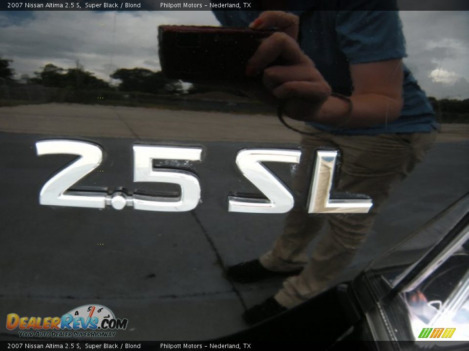 2007 Nissan Altima 2.5 S Super Black / Blond Photo #13