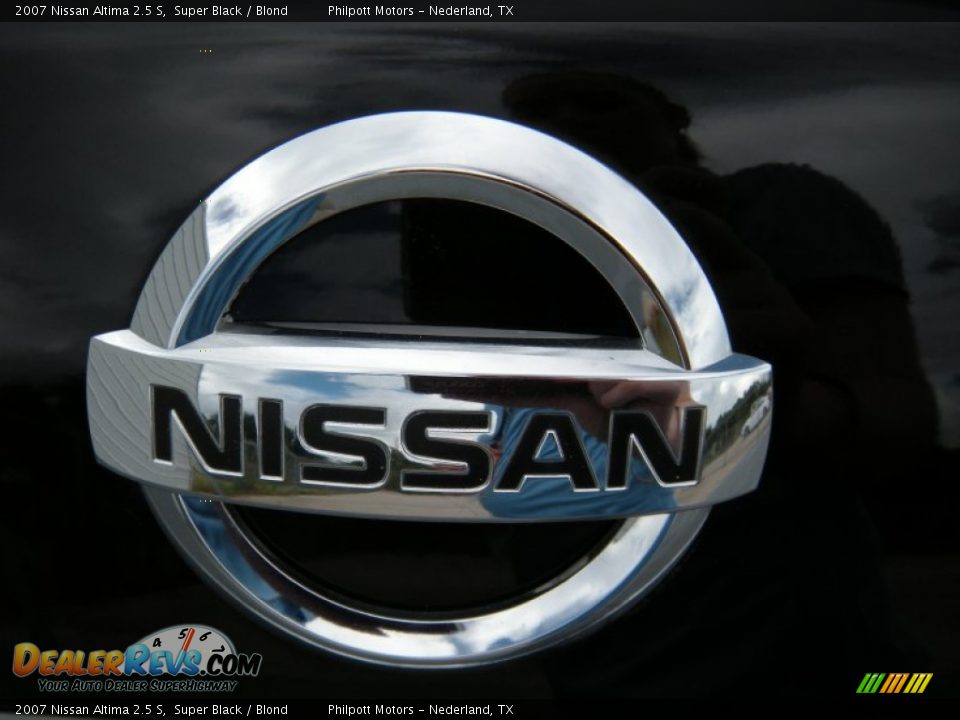 2007 Nissan Altima 2.5 S Super Black / Blond Photo #14