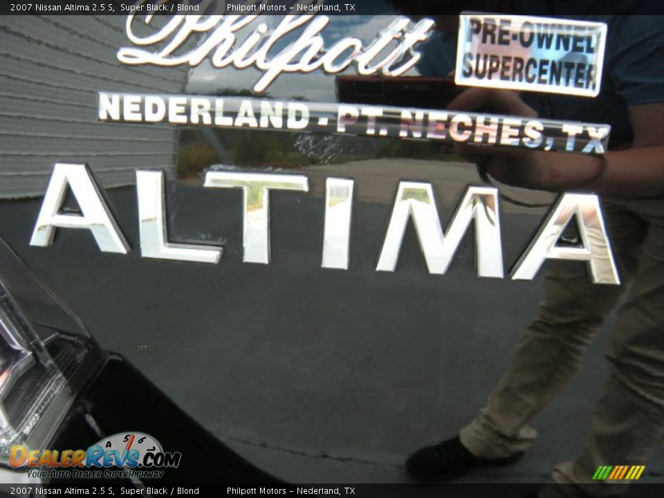 2007 Nissan Altima 2.5 S Super Black / Blond Photo #15