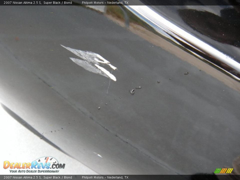 2007 Nissan Altima 2.5 S Super Black / Blond Photo #16