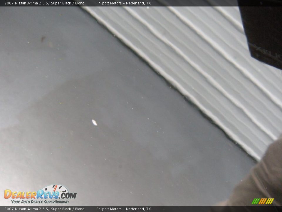 2007 Nissan Altima 2.5 S Super Black / Blond Photo #18