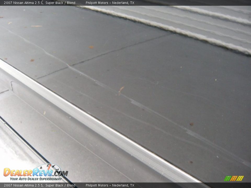 2007 Nissan Altima 2.5 S Super Black / Blond Photo #21