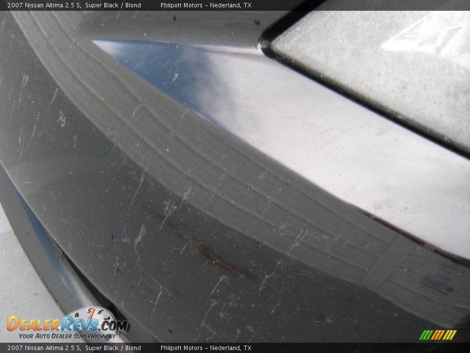 2007 Nissan Altima 2.5 S Super Black / Blond Photo #25