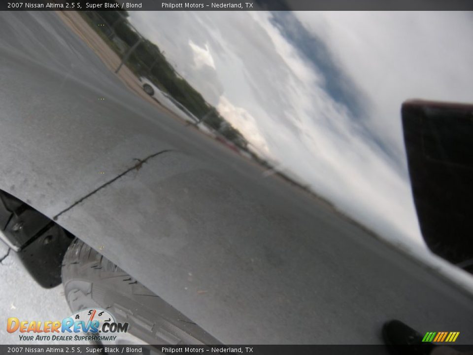 2007 Nissan Altima 2.5 S Super Black / Blond Photo #29