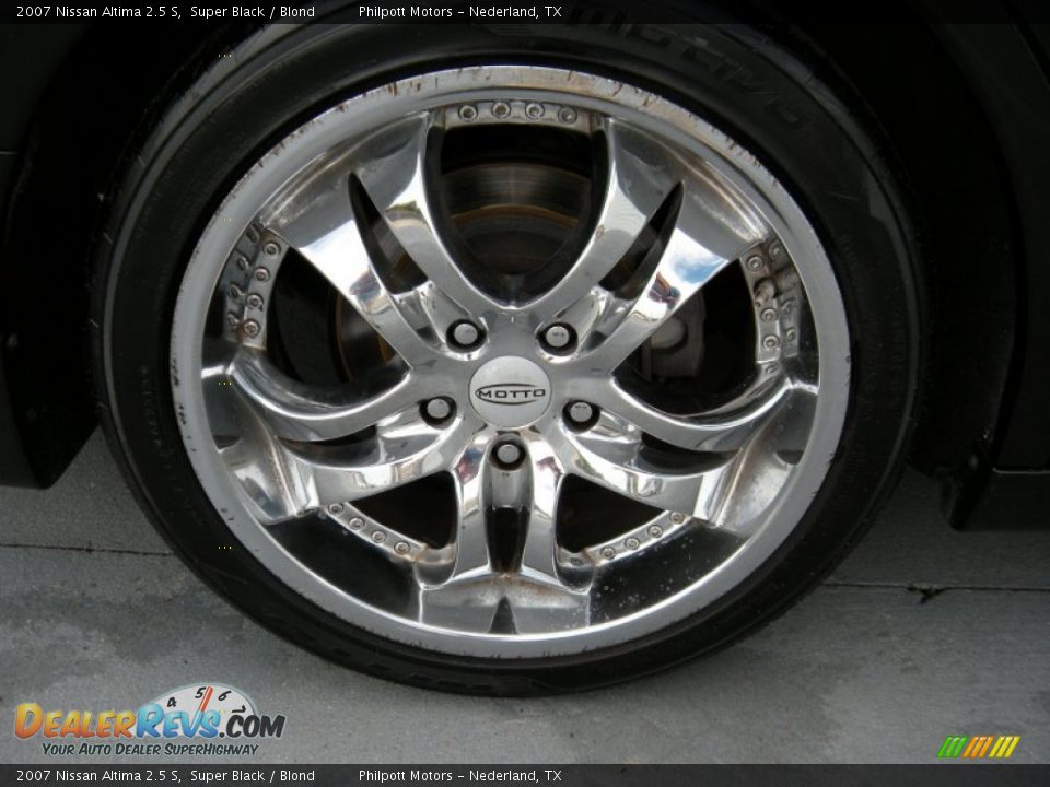 2007 Nissan Altima 2.5 S Super Black / Blond Photo #31