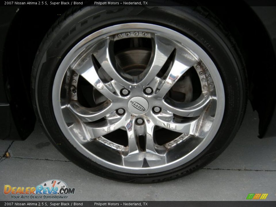 2007 Nissan Altima 2.5 S Super Black / Blond Photo #32