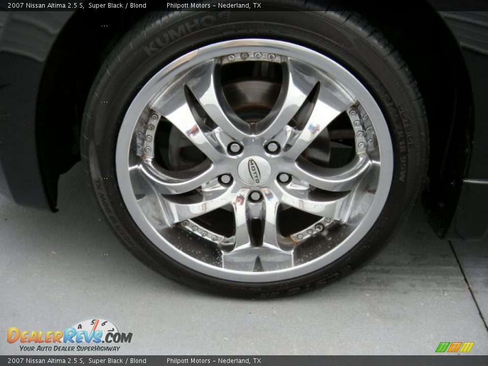 2007 Nissan Altima 2.5 S Super Black / Blond Photo #33