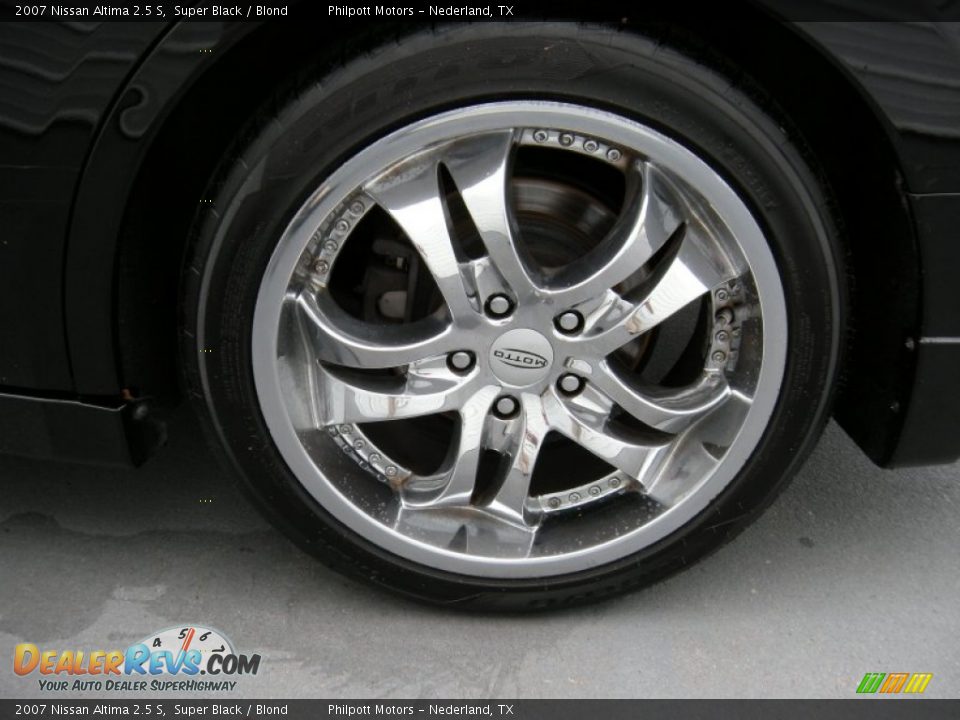 2007 Nissan Altima 2.5 S Super Black / Blond Photo #34