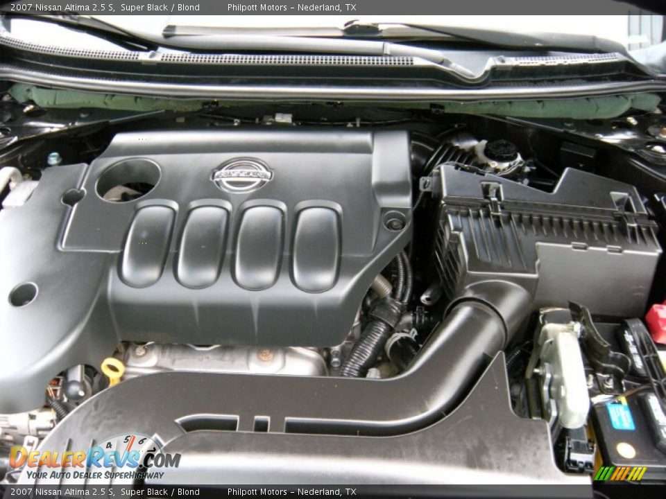 2007 Nissan Altima 2.5 S Super Black / Blond Photo #36