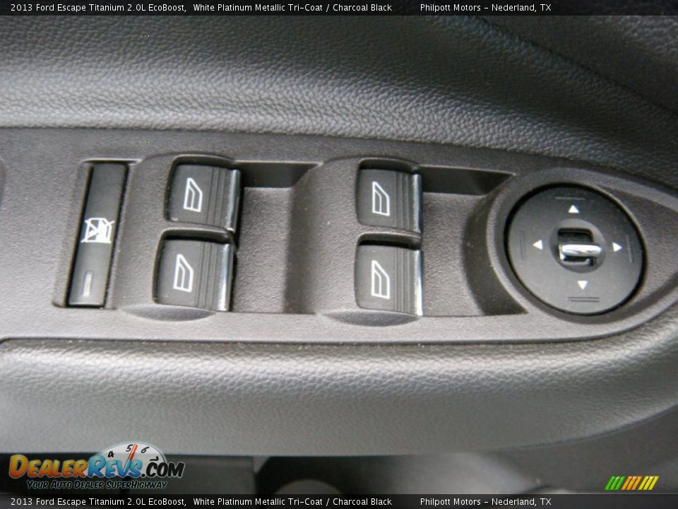 2013 Ford Escape Titanium 2.0L EcoBoost White Platinum Metallic Tri-Coat / Charcoal Black Photo #32