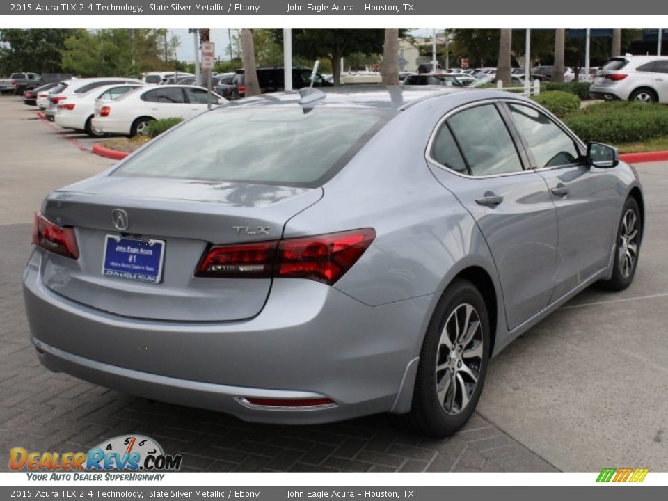 2015 Acura TLX 2.4 Technology Slate Silver Metallic / Ebony Photo #7