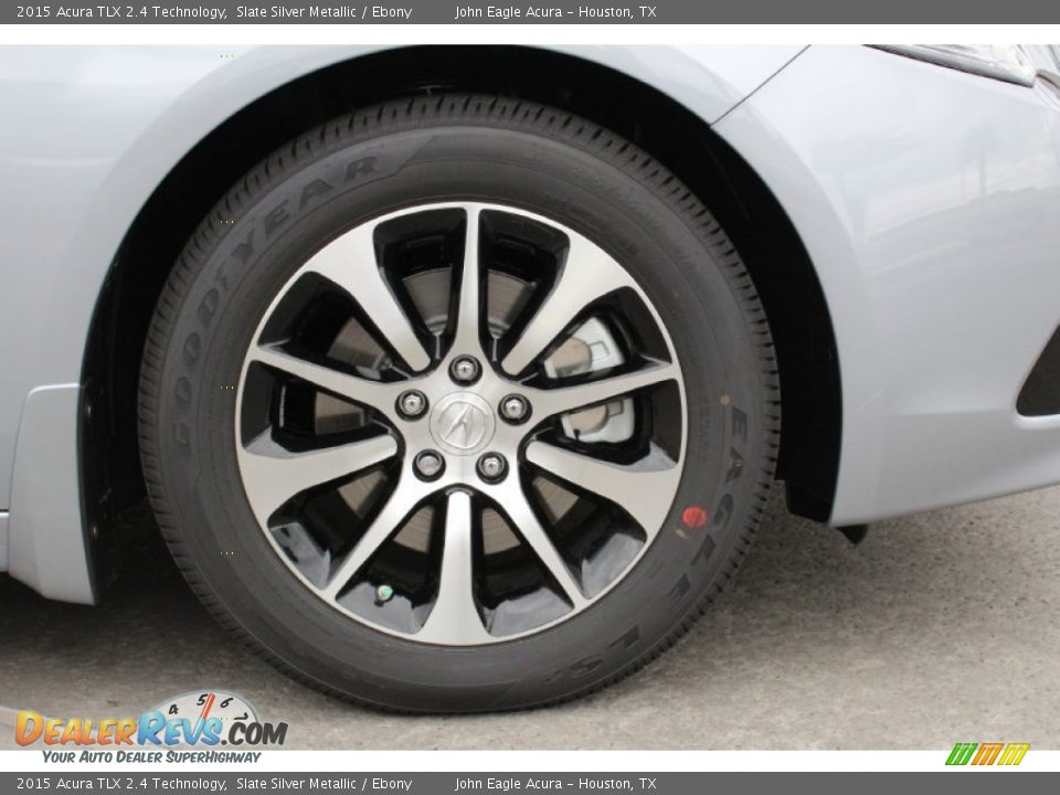 2015 Acura TLX 2.4 Technology Slate Silver Metallic / Ebony Photo #9