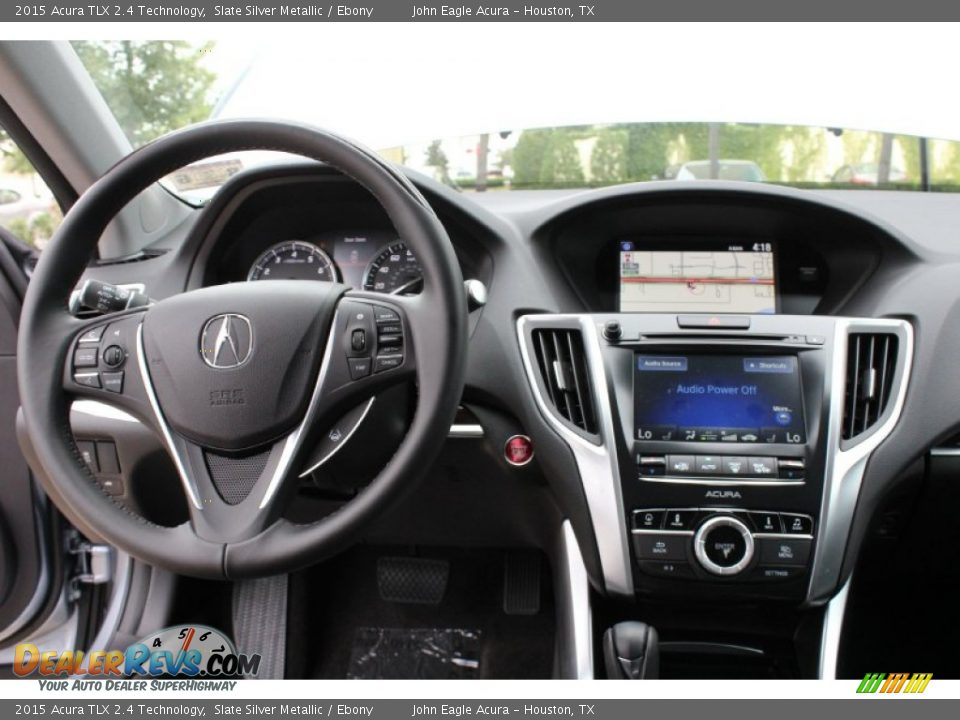 2015 Acura TLX 2.4 Technology Slate Silver Metallic / Ebony Photo #28