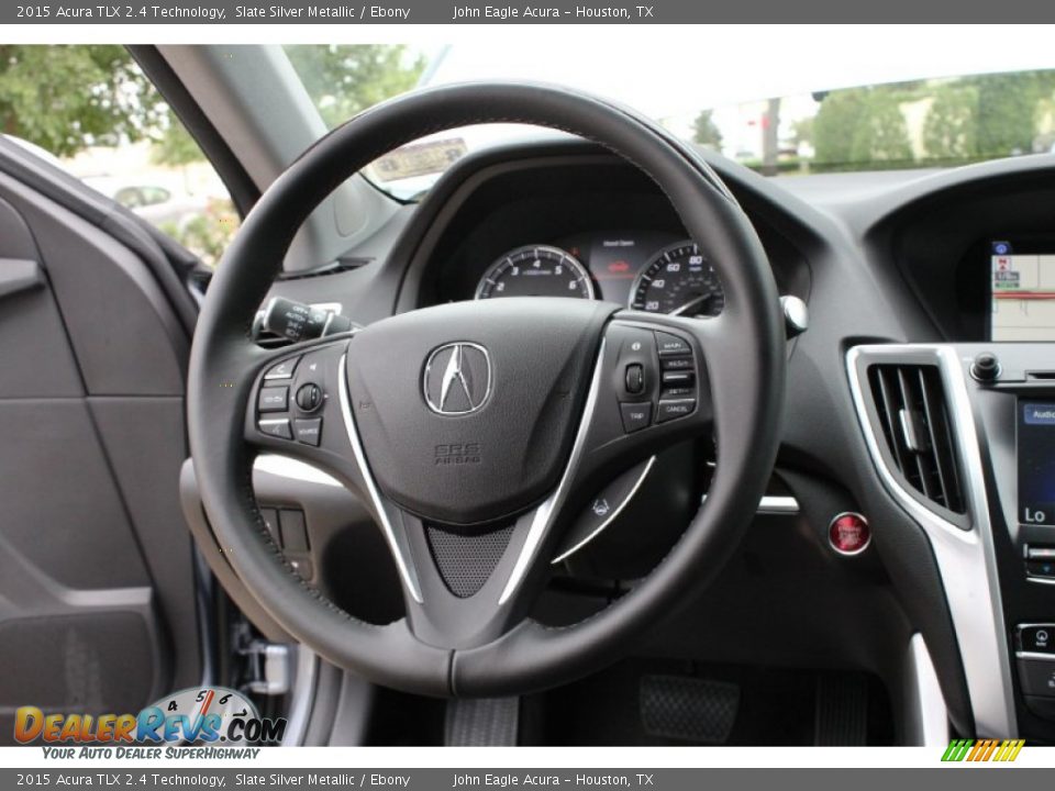 2015 Acura TLX 2.4 Technology Slate Silver Metallic / Ebony Photo #29
