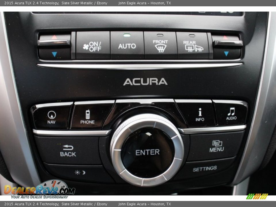 2015 Acura TLX 2.4 Technology Slate Silver Metallic / Ebony Photo #33