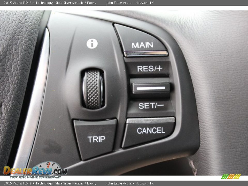2015 Acura TLX 2.4 Technology Slate Silver Metallic / Ebony Photo #36