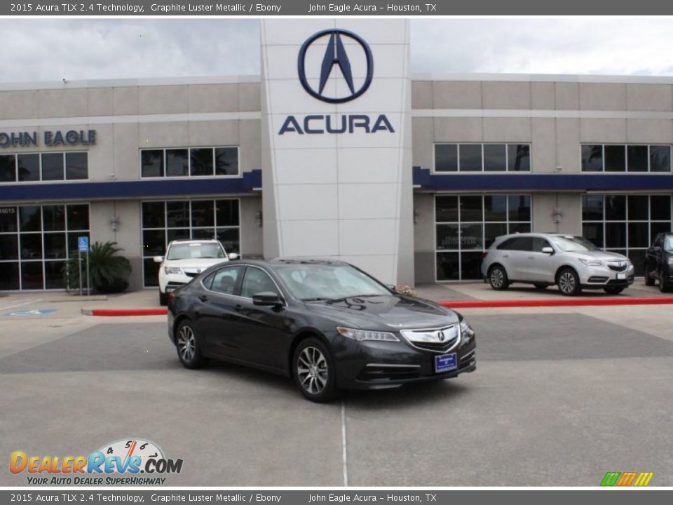 2015 Acura TLX 2.4 Technology Graphite Luster Metallic / Ebony Photo #1