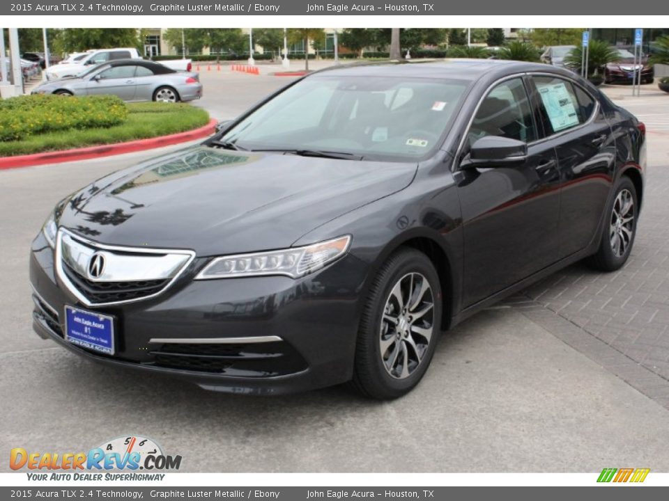 2015 Acura TLX 2.4 Technology Graphite Luster Metallic / Ebony Photo #3