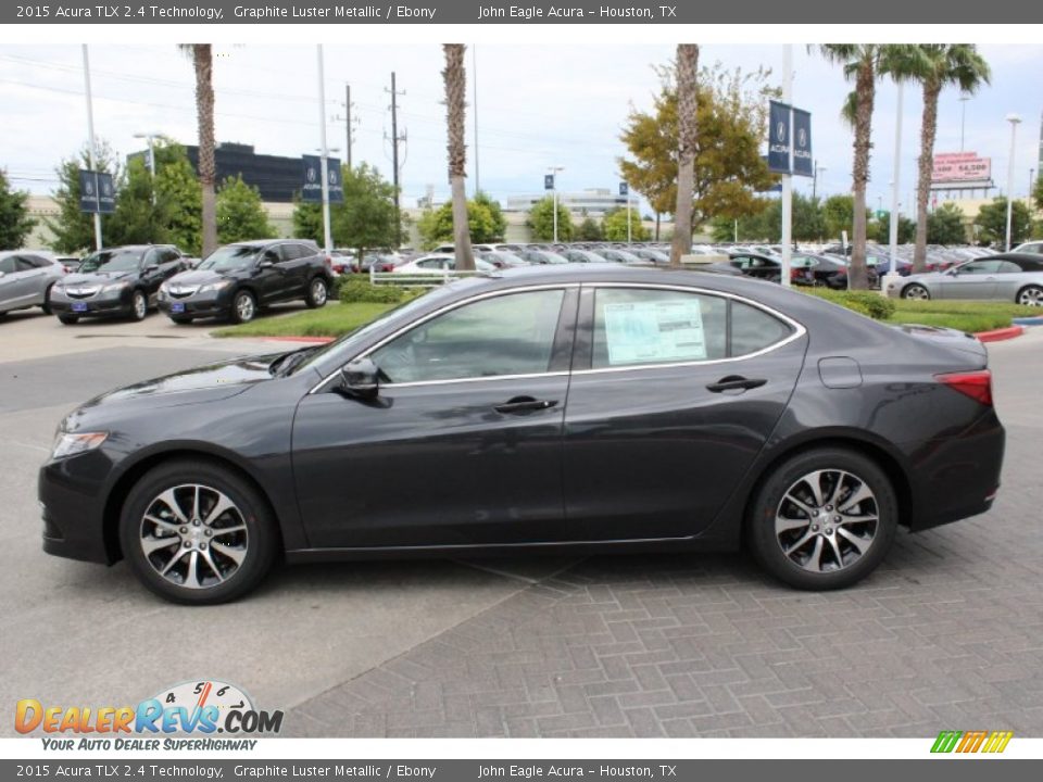 2015 Acura TLX 2.4 Technology Graphite Luster Metallic / Ebony Photo #4