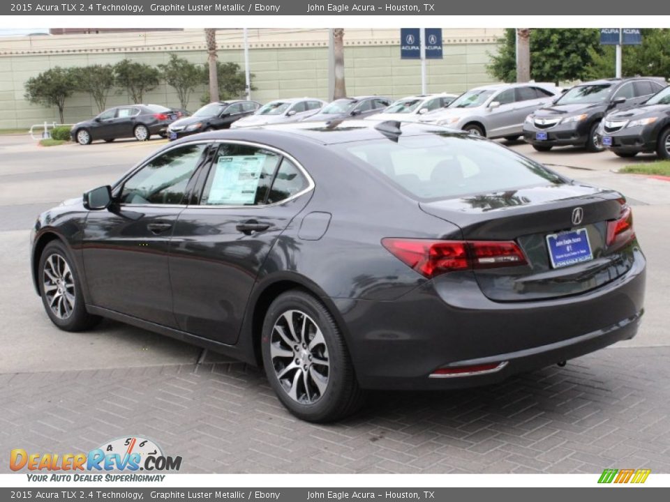 2015 Acura TLX 2.4 Technology Graphite Luster Metallic / Ebony Photo #5