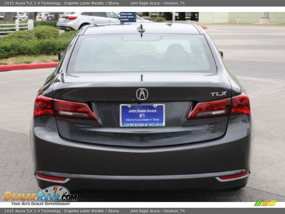 2015 Acura TLX 2.4 Technology Graphite Luster Metallic / Ebony Photo #6