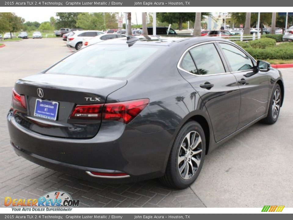 2015 Acura TLX 2.4 Technology Graphite Luster Metallic / Ebony Photo #7